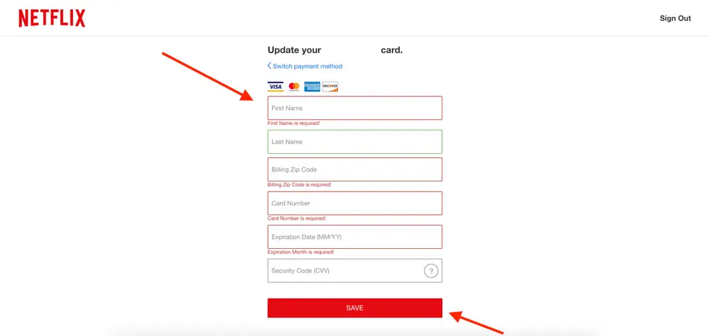 How to change netflix payment plan in 2022?